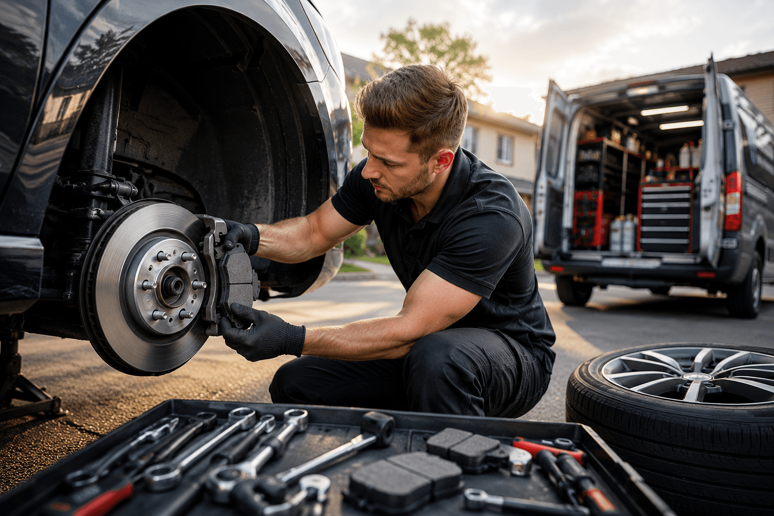 How much does a mobile brake pad replacement cost in Melbourne?
